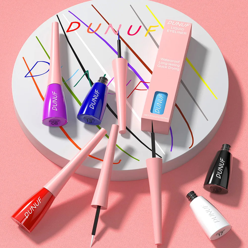 DUNUF 1 Pcs Waterproof Long-Wearing Liquid Eyeliner - Smudge-Resistant, Transfer-Proof, Perfect For Creating Dramatic Looks Oasis Select