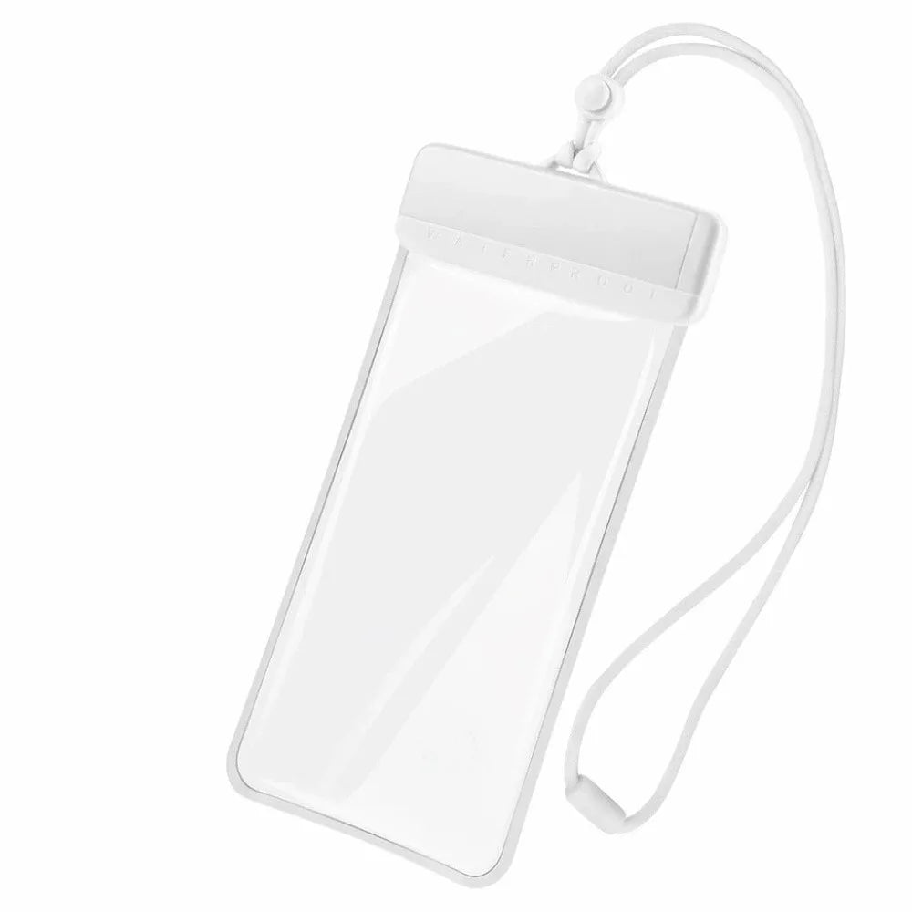 Adjustable Strap Waterproof Phone Pouch Sealed Lightweight Crossbody Dry Bag Contrasting Colors Large Capacity PVC Storage Pack Oasis Select White