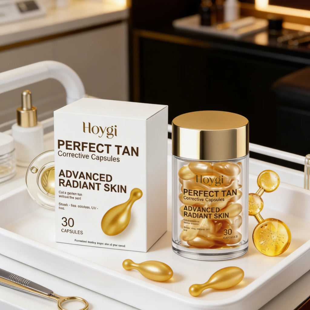 Hoygi Perfect Tan Capsules – Natural Skin Tone Corrector Self Tan Capsules Oasis Select