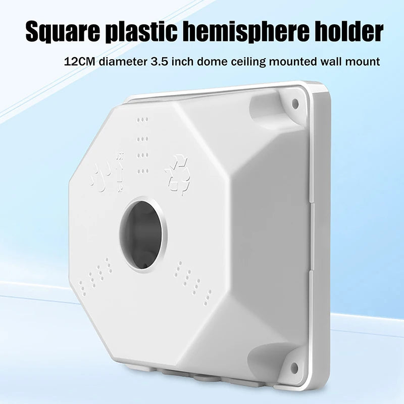 Universal Security Camera Junction Box Mounting Bracket Plastic Rainproof Junction Box Mounting Bracket For Dome Camera Oasis Select Default Title