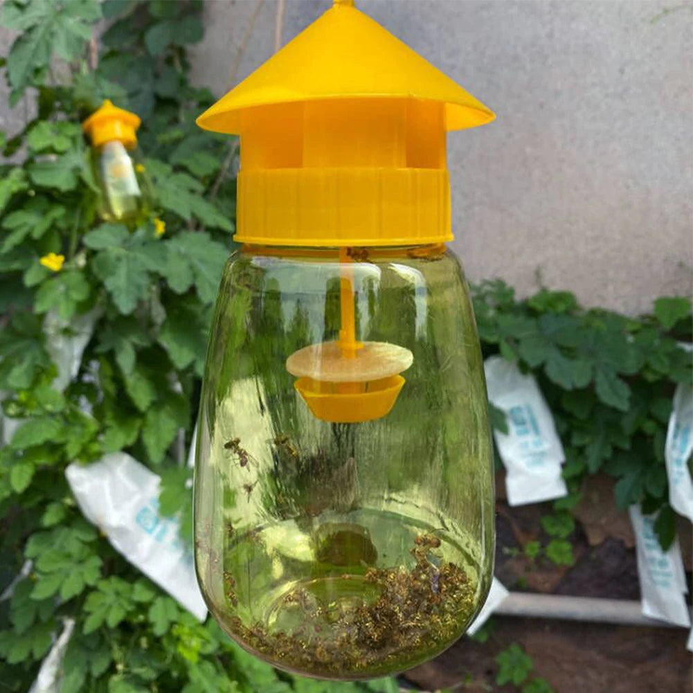 Reusable Fruit Fly Trap – Outdoor Garden, Patio & Orchard Insect Fly Trap Oasis Select