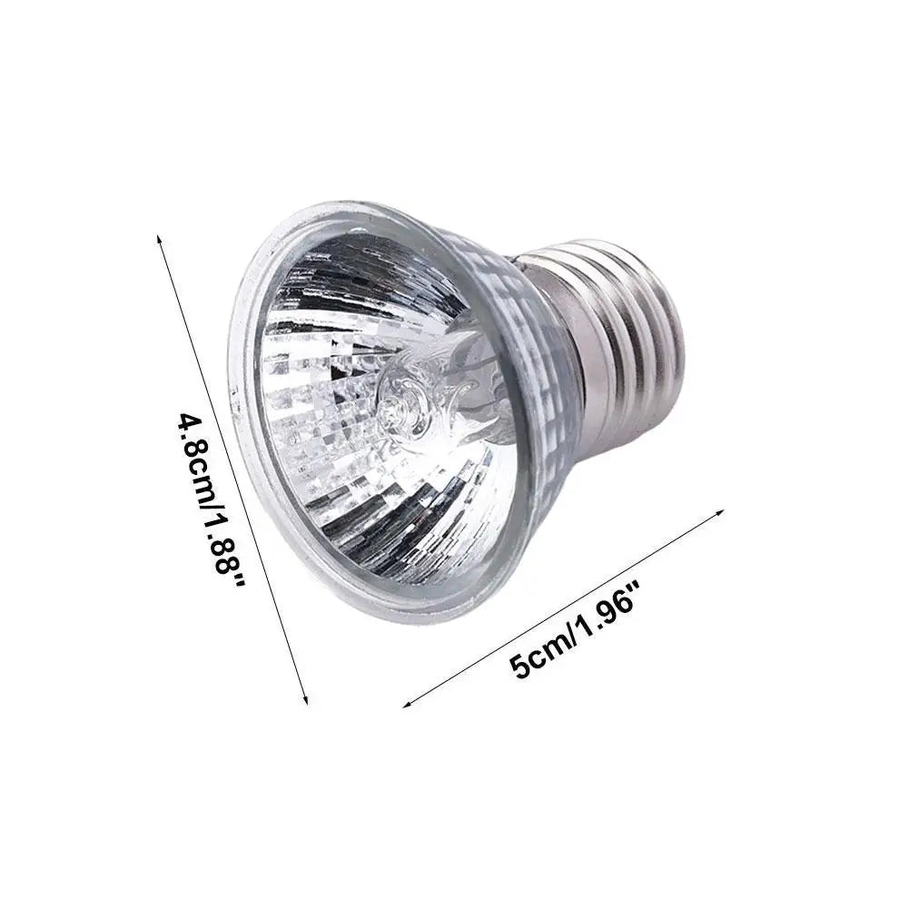 UVA UVB Reptile Heat Lamp 20/50/75W – Full Spectrum Basking