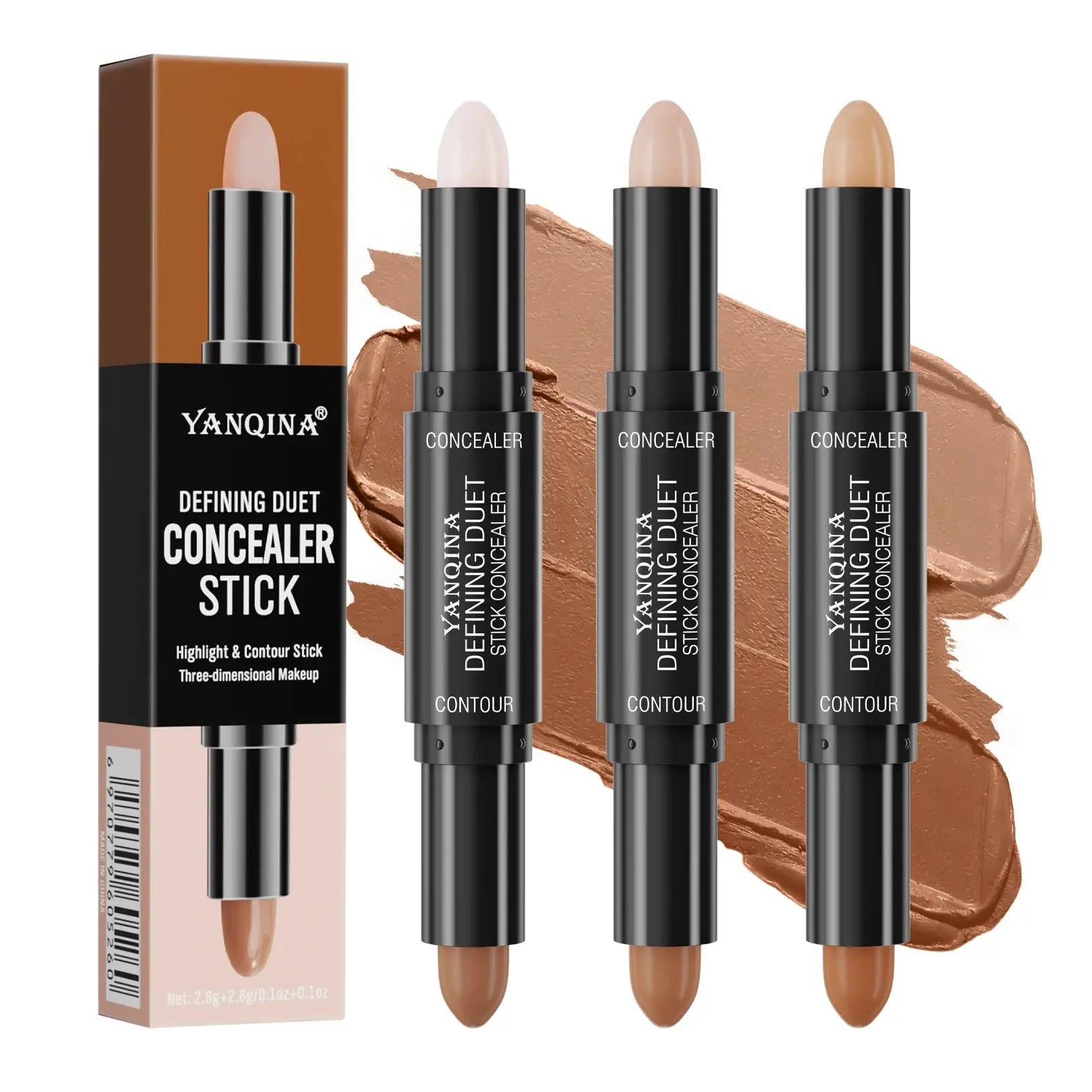 YANQINA Contour Stick Duo – Highlight & Shadow Cream Stick