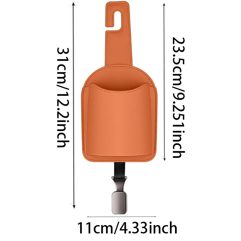 Car Seat Back Hook – Cup Holder, Phone & Bag Organizer