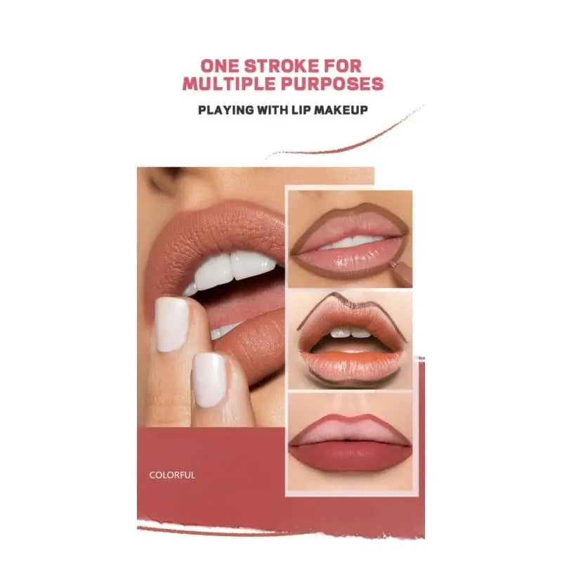 Velvet Matte Lip Liner – 12 Shades, Waterproof & Long Lasting