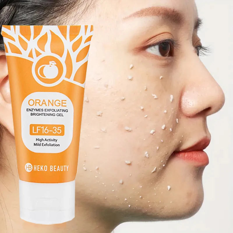 Orange Exfoliating Gel 50g, Exfoliation, Dead, Removal Deeply Cleansing, Long-Lasting,Moisture Cleanses Pores,Safe for Full Body Oasis Select