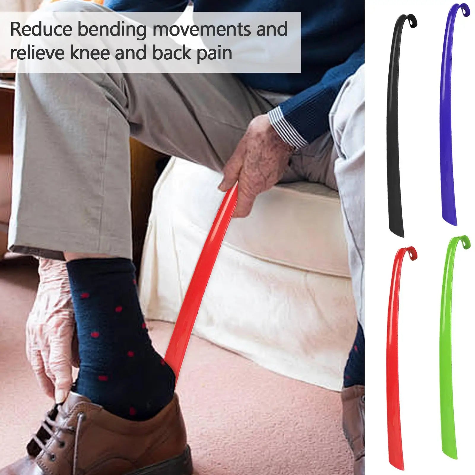Shoe Puller Plastic Long Handle Shoes horn Artifact Pull Pumping Shoes Professional Women Men Shoe Horn Shoes Spoon Easy To Use Oasis Select