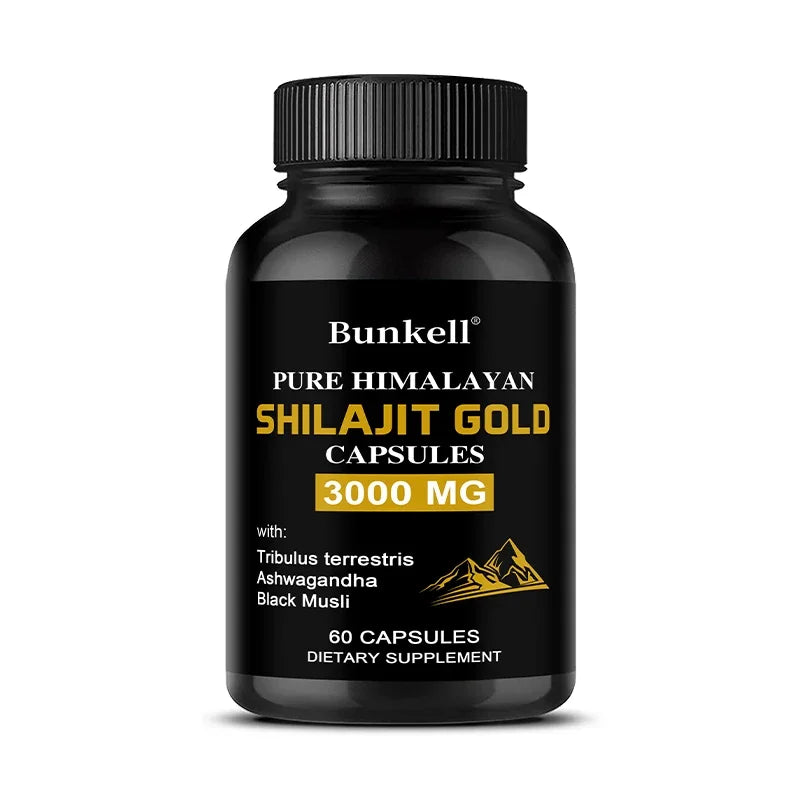 Shilajit Extract Capsules – Energy, Immunity & Mental Clarity Herbal Supplement Oasis Select 60 count-1 bottle