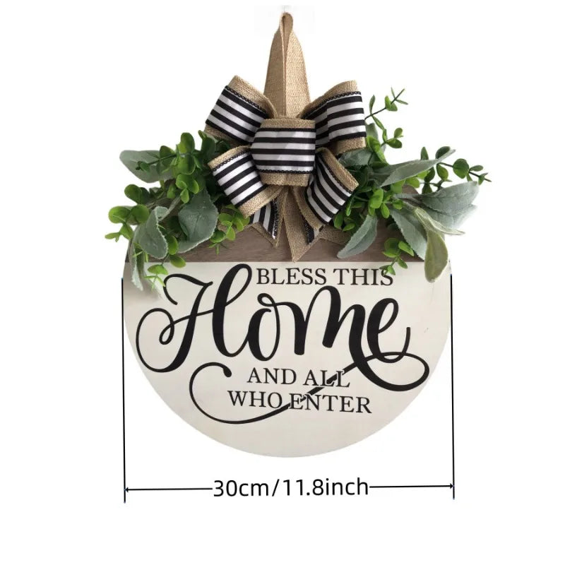 Fun Front Door Sign Hanger Garland Front Door Decoration Prohibited To Solicit Welcome Into The Fun Door Sign Oasis Select