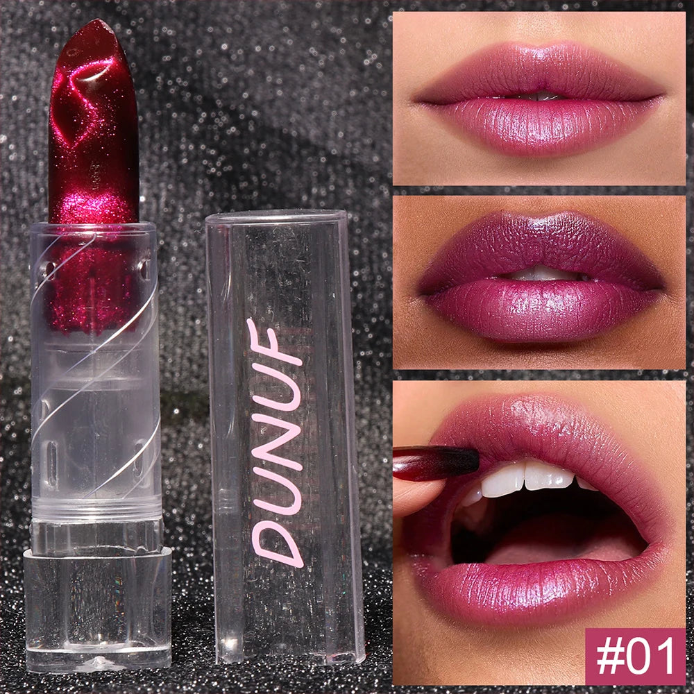 Shine Lipstick Lip Gloss High Glitter Non-sticky Mirror Makeup Waterproof Moisturizing Jelly Pink Nude Tones Y2K Christmas Gift Oasis Select plum