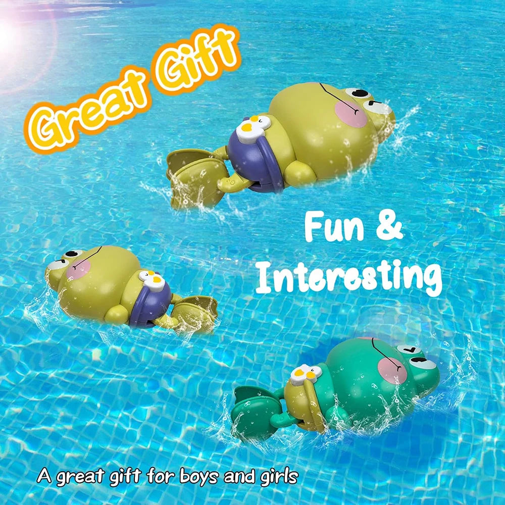 Children's bath toys - Clockwork frogs that float and swim Oasis Select