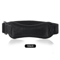 1pcs Sports Knee Patella Strap Adjustable Shock Absorbing Knee Brace Compression Knee Sleeve for Outdoor Athletic Training Oasis Select Black silicone