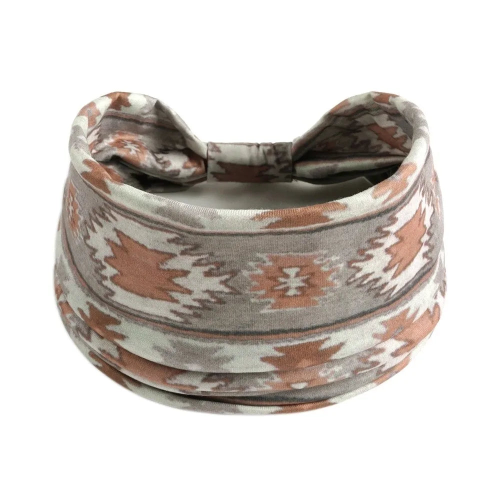Soft Knot Boho African Headband Elastic Sweat Absorbent Wide Headbands Turban Headwrap Hair Accessories Oasis Select 7