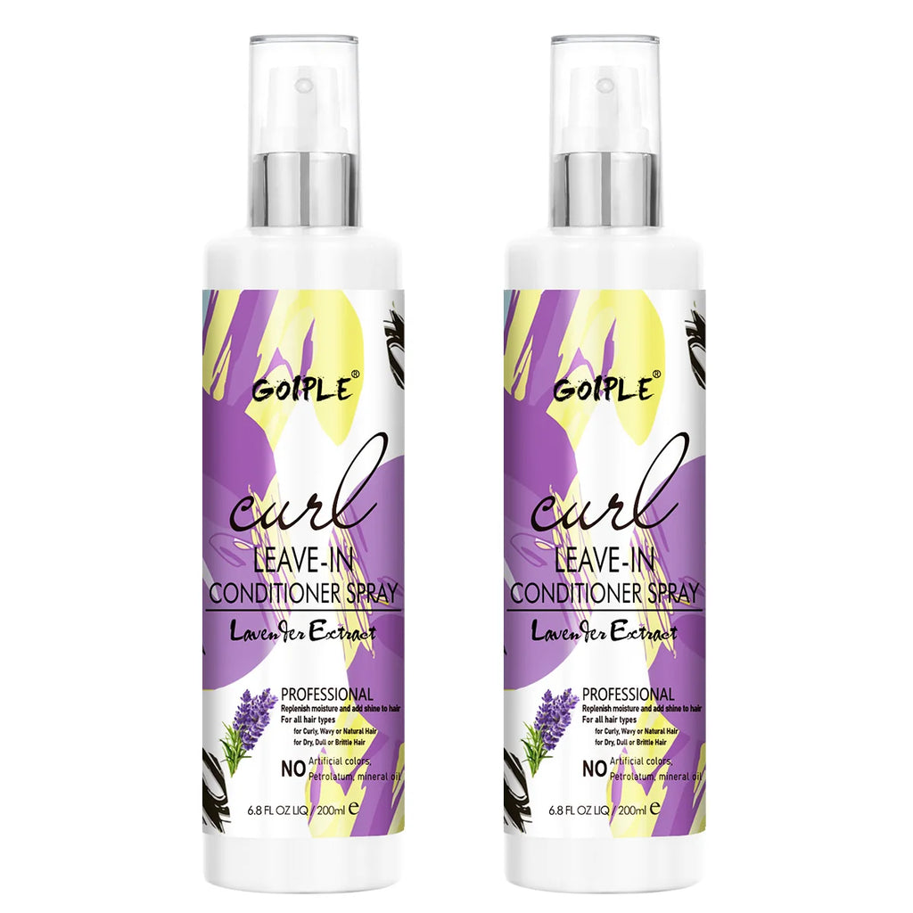 200ml Curl Leave-In Conditioner for 2A-4C Hair Shiny and Moisturizing Spray Wave Curly Anti-Frizz Hair Care Products for Women Oasis Select conditioner-2pcs