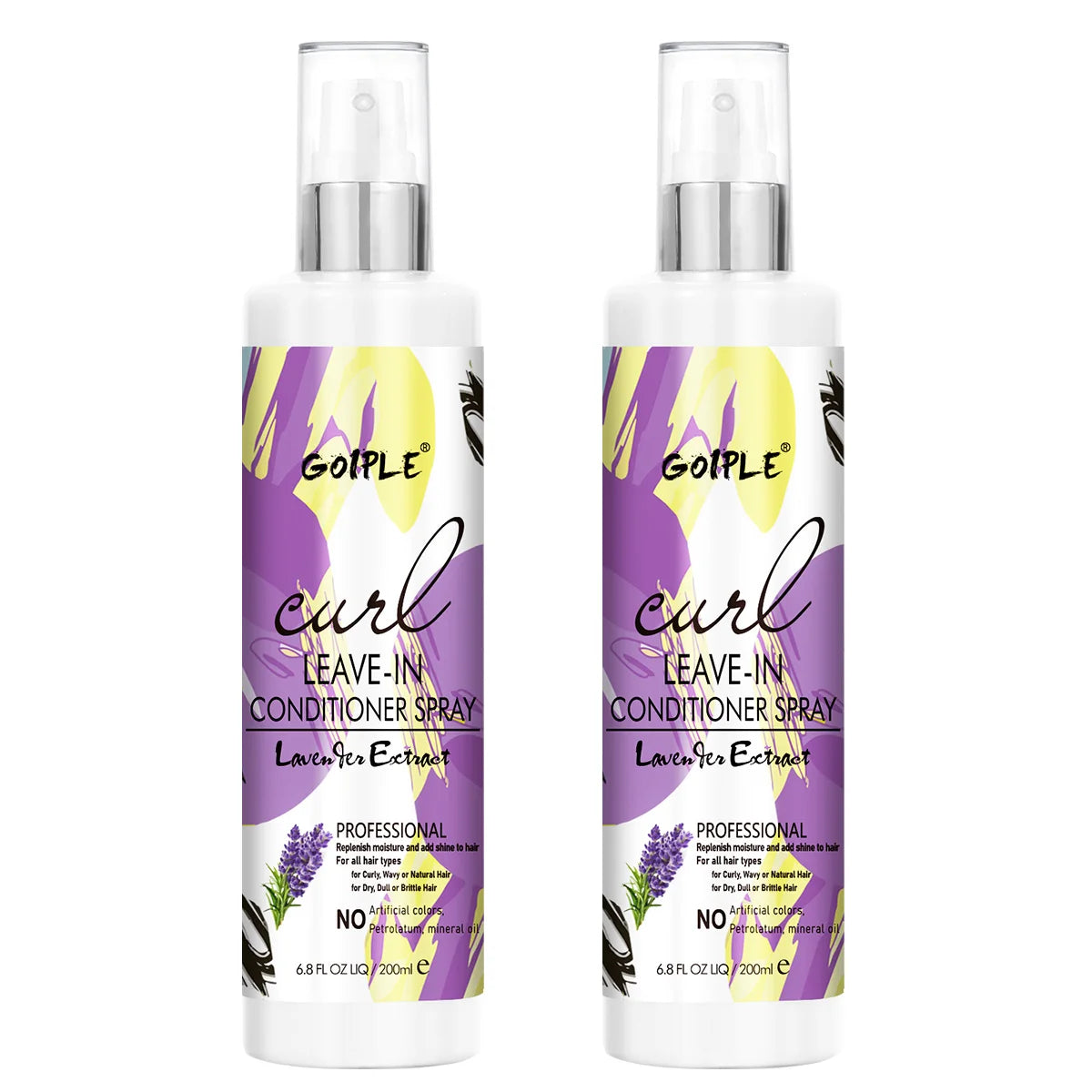200ml Curl Leave-In Conditioner for 2A-4C Hair Shiny and Moisturizing Spray Wave Curly Anti-Frizz Hair Care Products for Women Oasis Select conditioner-2pcs
