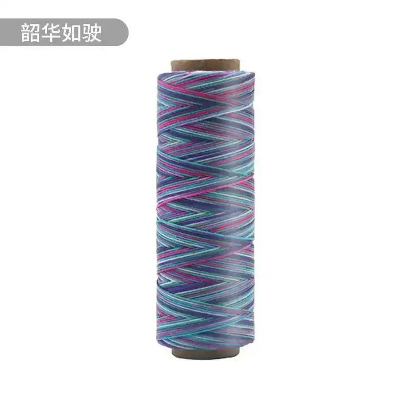 Round Waxed Cord Polyester Coated Sewing Thread DIY Handmade Leather Stitching Rope Bracelets Jewelry Braided Ткань из воска Oasis Select