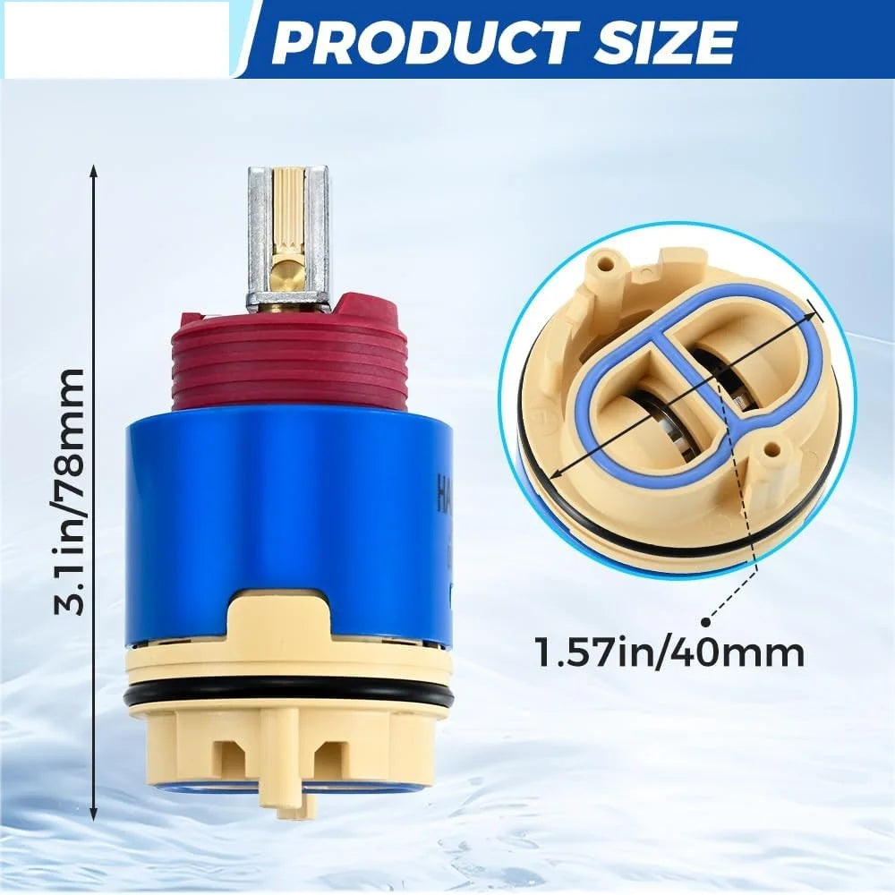 RK7300-CART-3P Shower Pressure Balance Valve Cartridge for Zurn Z-7300,Handle Faucets,tub and Shower Valves W/Anti-leak Tape Oasis Select