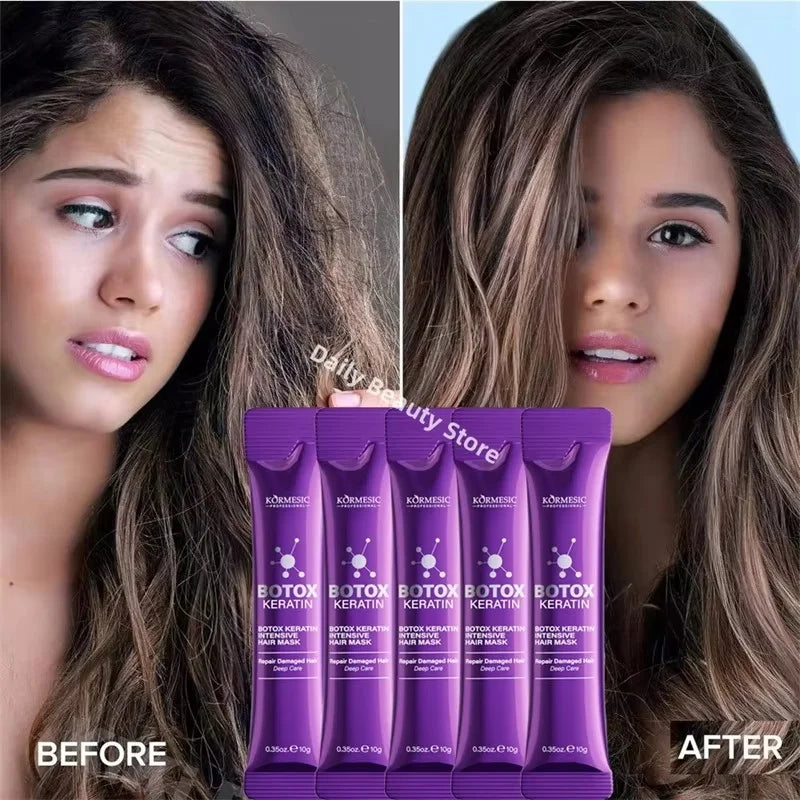 5 Seconds Repair Magical Keratin Hair Mask Damaged Frizzy Hair Soft Smooth Shiny Nutrition Deep Moisturize Hair Care Mask New Oasis Select 5pc