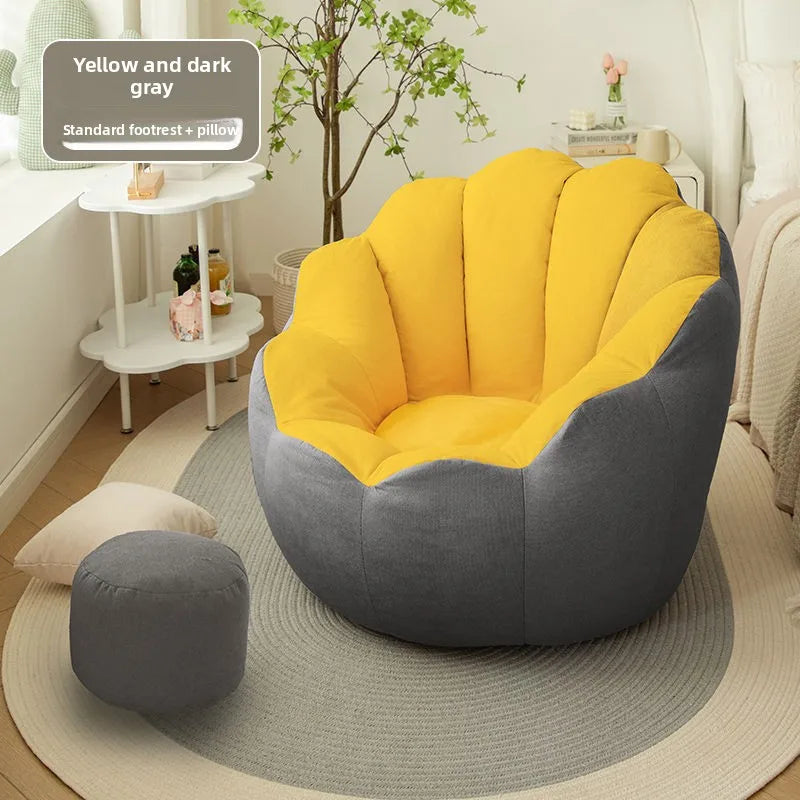 Lazy sofa rental living room small sofa single recliner tatami parcel flower sofa Oasis Select H dark gray JT 60