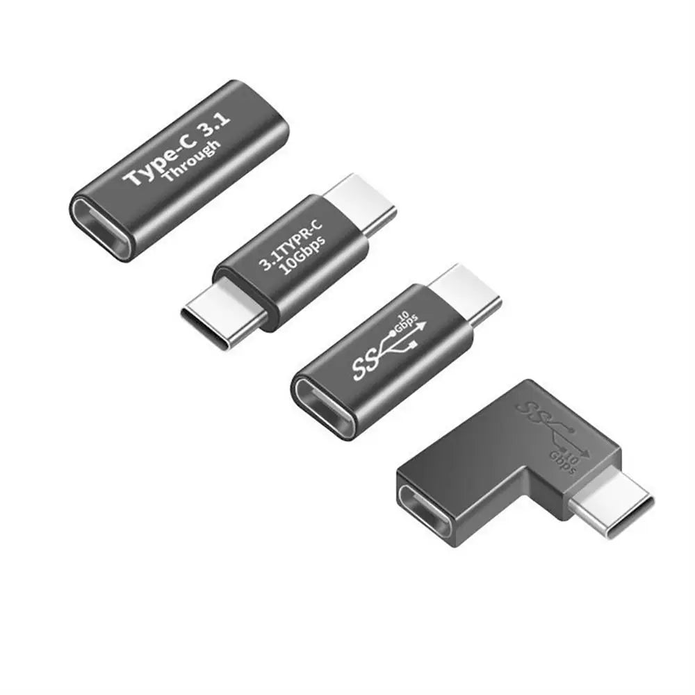 USB Type C Adapter Female to Female 10GBbps Portable Charge Adapter Fast Charging Type-C Extension Cable for Phone Tablet Oasis Select