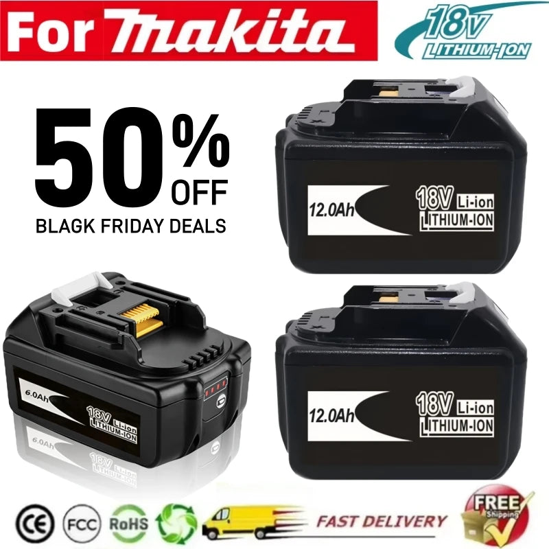 18V 12.0Ah battery for replacement Makita LXT BL1860B BL1860 BL1850 lithium-ion power tool battery Original 100NEW Oasis Select