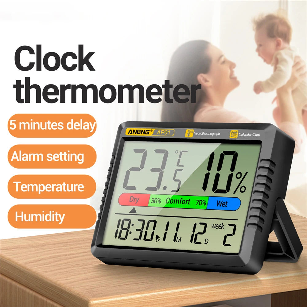 ANENG AP01 Multiscene Measurement Temperature Humidity Meter Handheld Precision Digital Air Thermometer Hygrometer Tester Tools Oasis Select