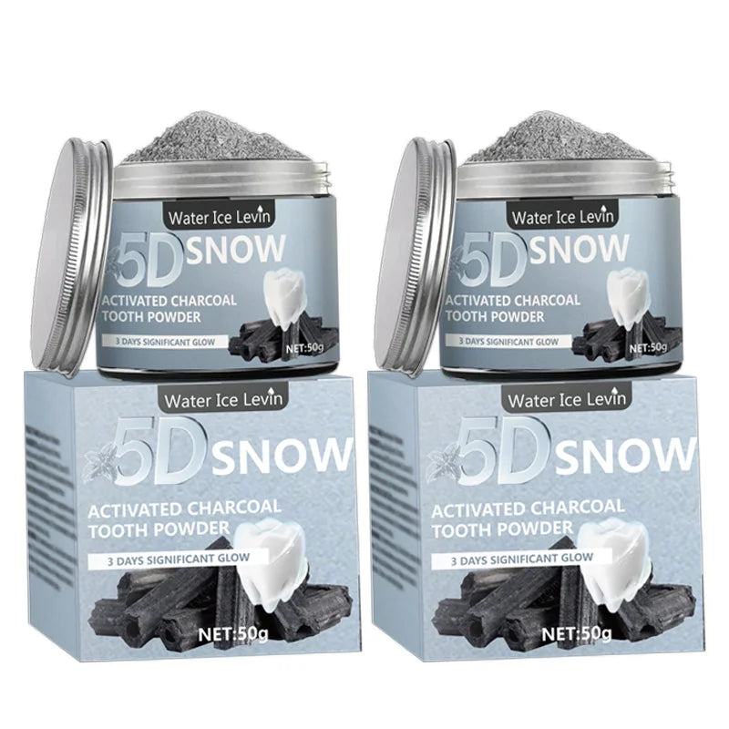Bamboo Charcoal Teeth Whitening Powder – Natural, 50g Teeth Whitening Powder Oasis Select 2Pcs