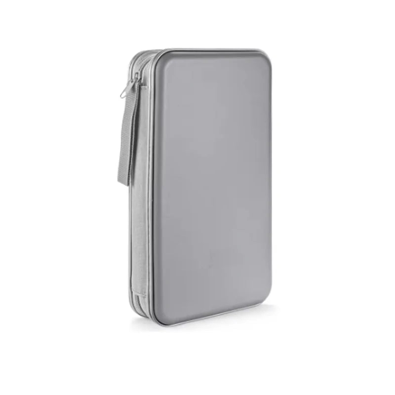 CD Case, DVD Case Holder 96 Capacity Hard Plastic CD DVD Disc Cases Storage Binder Wallet for Car Home Office Travel Oasis Select GRAY