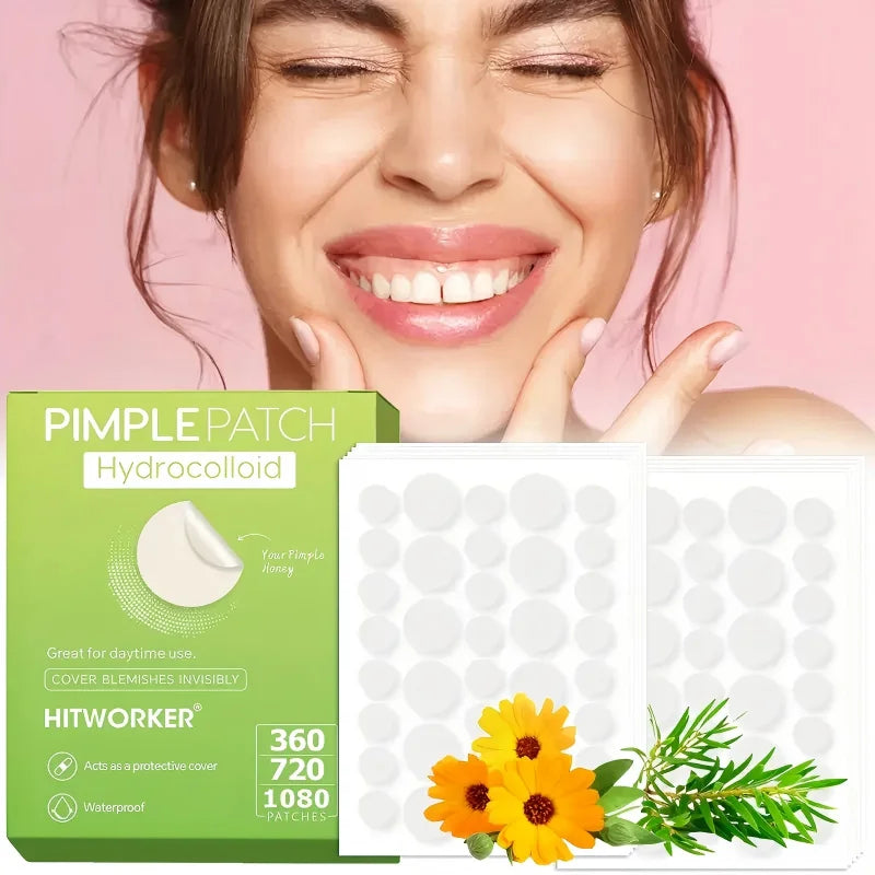 360/720/1080pcs hydrogel acne transparent patch, waterproof, alcohol free, non irritating essential for effective acne removal Oasis Select