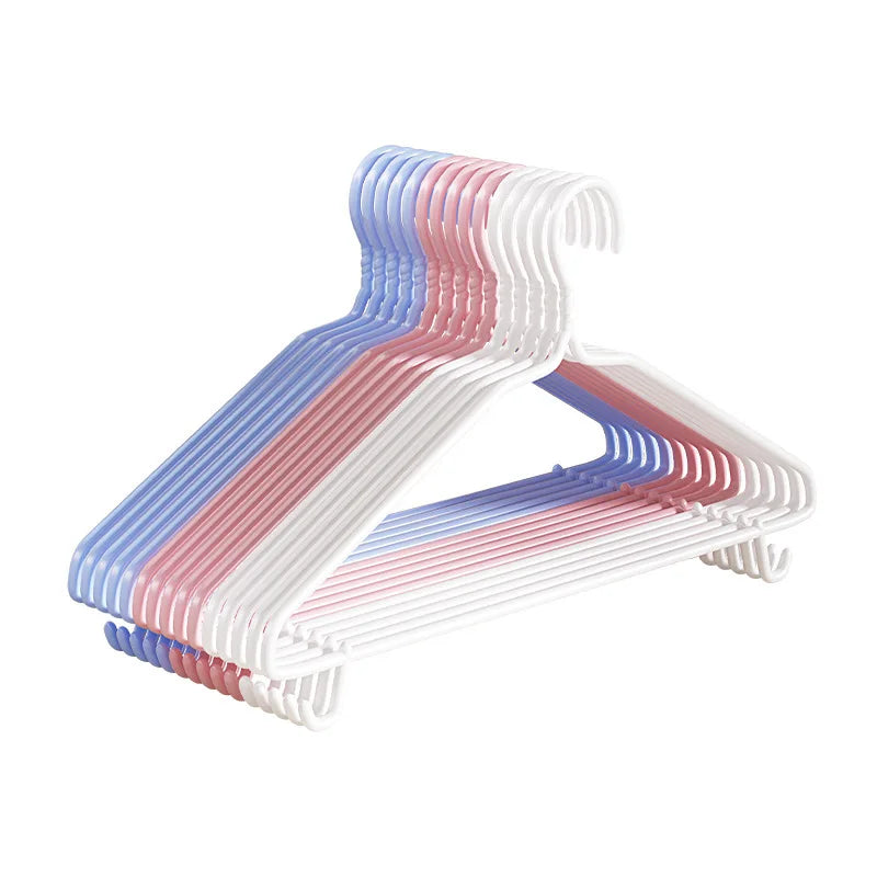 10Pcs Plastic Suit Coat Hangers Heavy Duty Clothes Hangers Shirt Jacket Hanger with Round Notches for Dress Closet Hangers Oasis Select