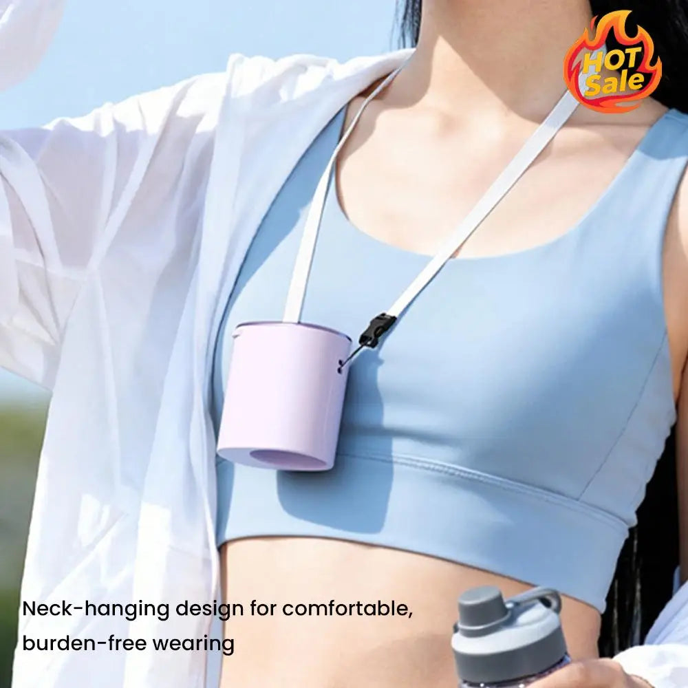 Portable Clip Fan USB Rechargeable Mini Personal Cooling Fan with LED Display 199 Speeds Adjustable for Travel Camping Golf Gym Oasis Select