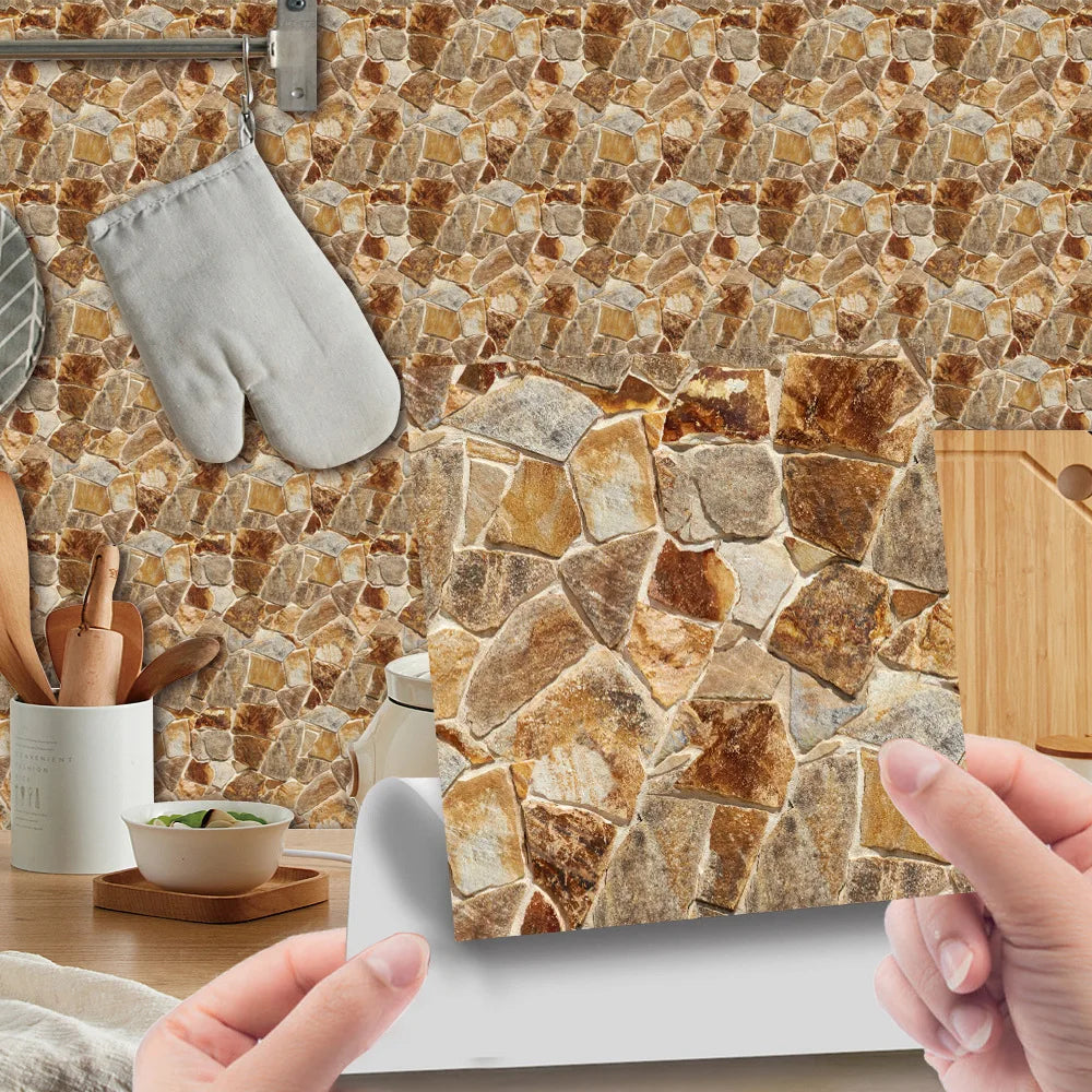 Imitation wood grain texture tiles pasted antique self-adhesive tiles pasted retro wall stickers can be removed Oasis Select WDT019 15cm x 15cm 20pcs
