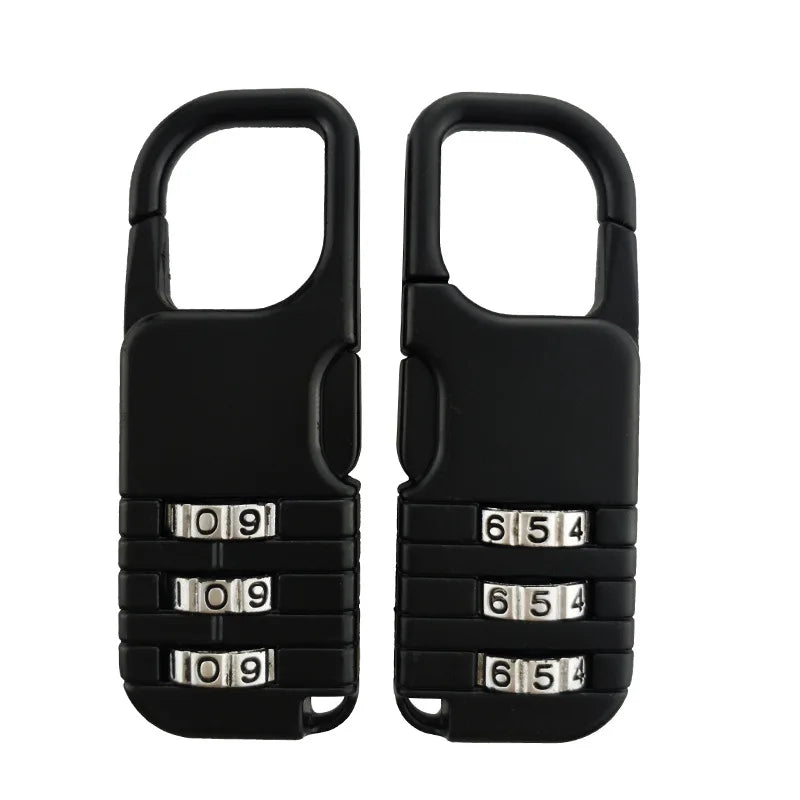 Portable Alloy Mini Lock Padlock Outdoor Travel Luggage Zipper Backpack Handbag Safe Anti-theft Combination Code Number Lock Oasis Select