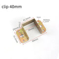 2pcs U Shaped Metal Bed Bracket Bed Frame Fixing Connecting Furniture Rail Hook Brackets Hinge Fitting Connector Lock Hardware Oasis Select 40mm 8pcs
