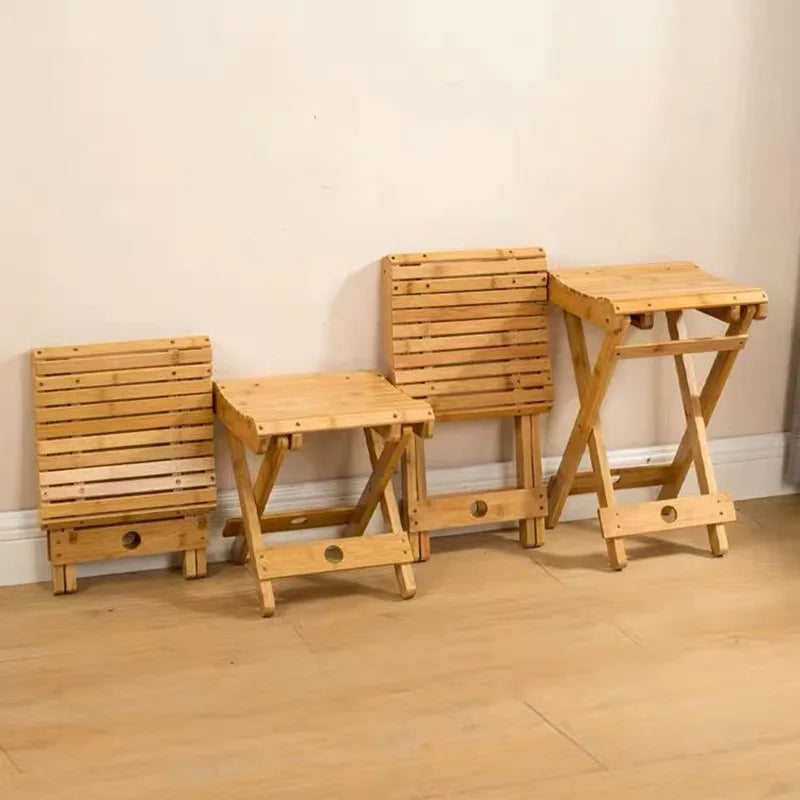 Nanzhu folding stool portable household solid wood Mazar outdoor fishing chair small bench small stool square stool wholesale Oasis Select