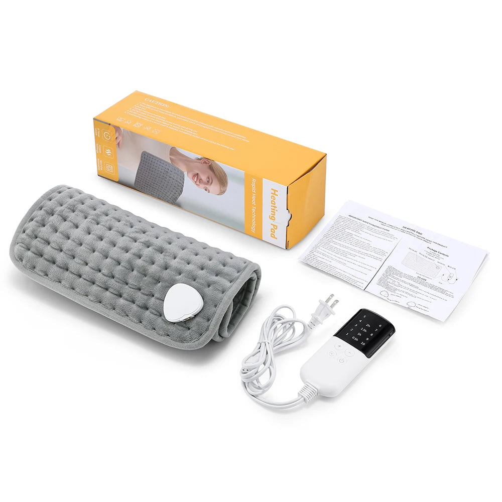Hailicare Electric Heating Pad 30×60cm | 10 Levels & Timer