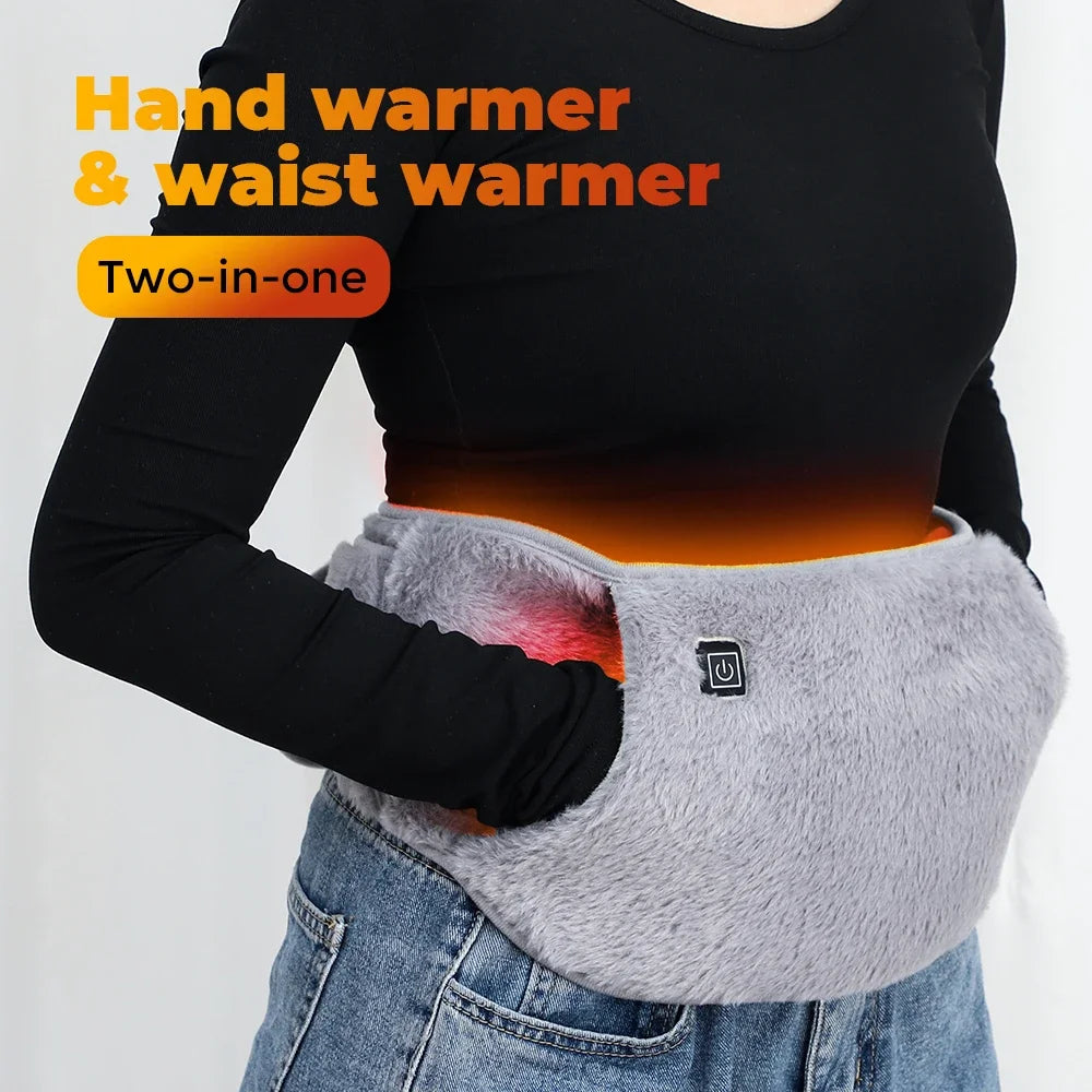 Electric Heated Waist & Hand Warmer Belt | 3 Heat Settings