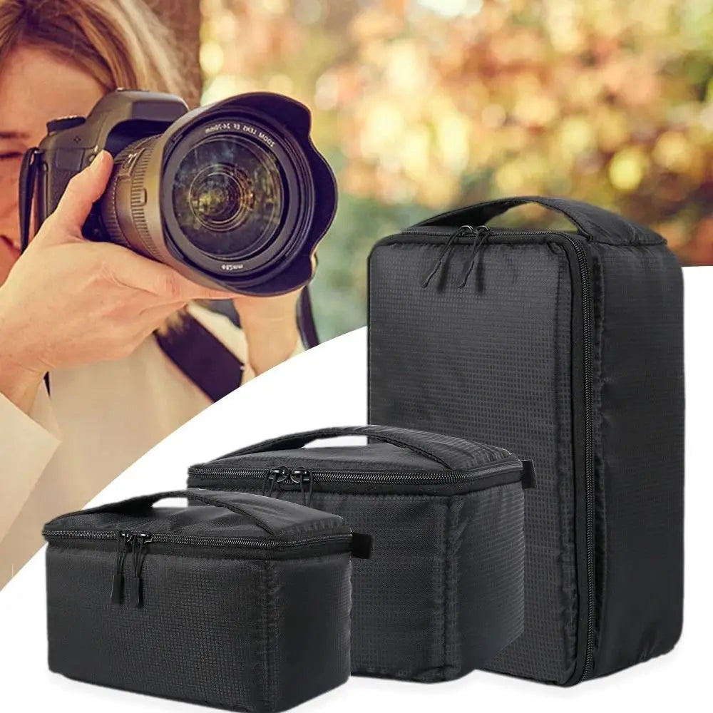 Waterproof DSLR Camera Inserts Bag Portable Inner Partition Padded Protector Bag Super Thick Drop-Proof Liner Inserts Handbag Oasis Select