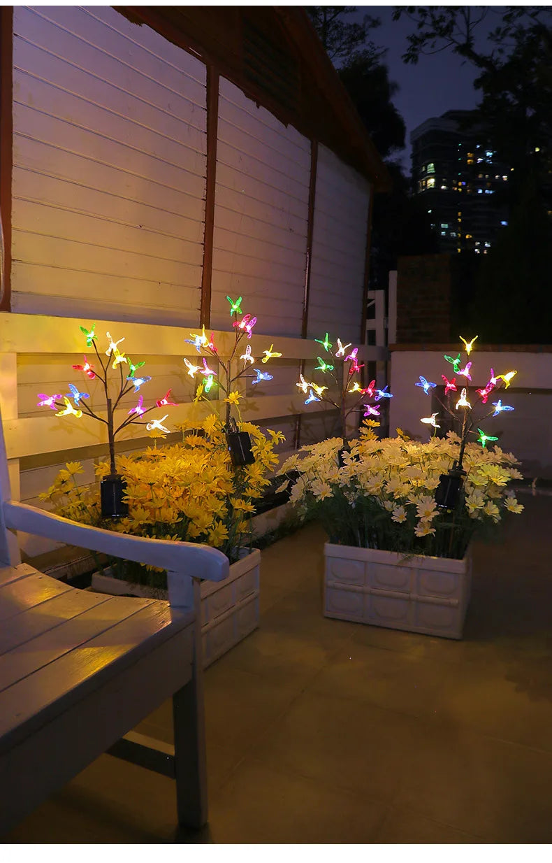 Best-selling Garden Solar Hummingbird Branch Light, Firefly LED Garden Outdoor Lawn Light Oasis Select