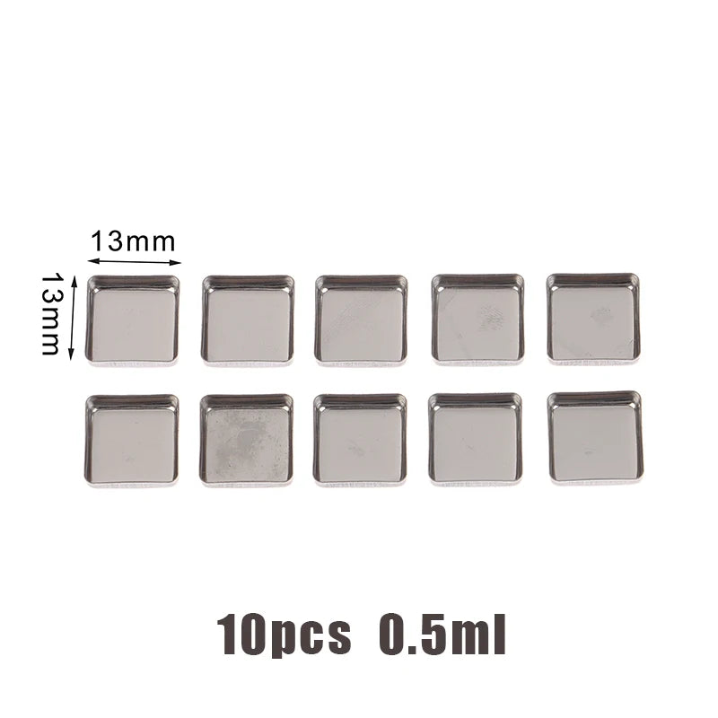 Watercolor Box Packaging Grid 0.5ml/1ml/2ml For Travel Box Magnetic Aluminum Palette Professional Paint Art Supplies Oasis Select 10pcs 1313mm