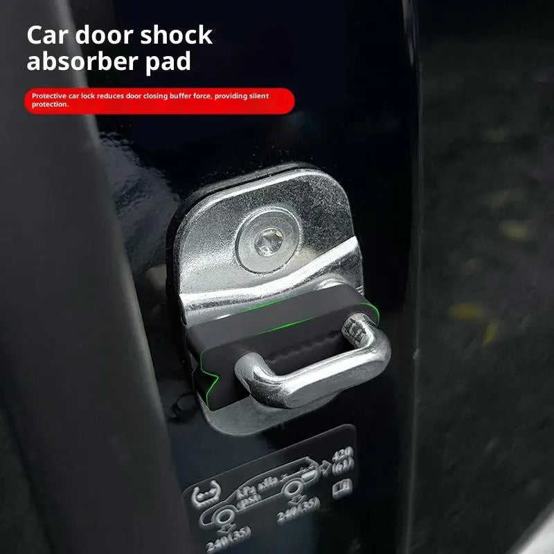 4Pcs Car Door Lock Buffer Pads – Quiet Close for Audi A1 A3 Q2 Q3