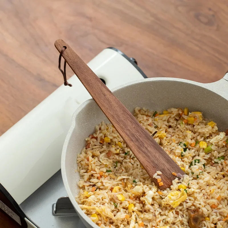 Wooden Spatula Wood Shovel Non-Stick Pan Special Cooking Wooden Spatula Home High Temperature Resistant Shovel Spoon Salad Spoon Oasis Select