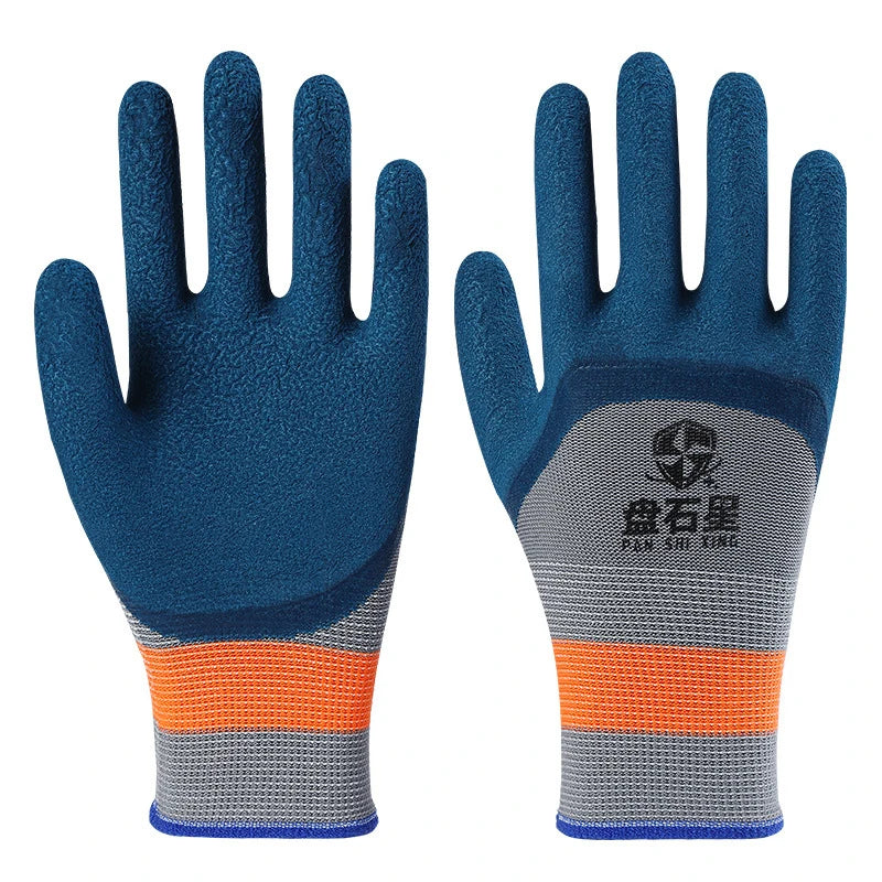 1Pair Tire Rubber Gloves Wear-resistant Non-slip Work Gloves Labor Protection Gloves Home Improvement Garden Construction Oasis Select Blue