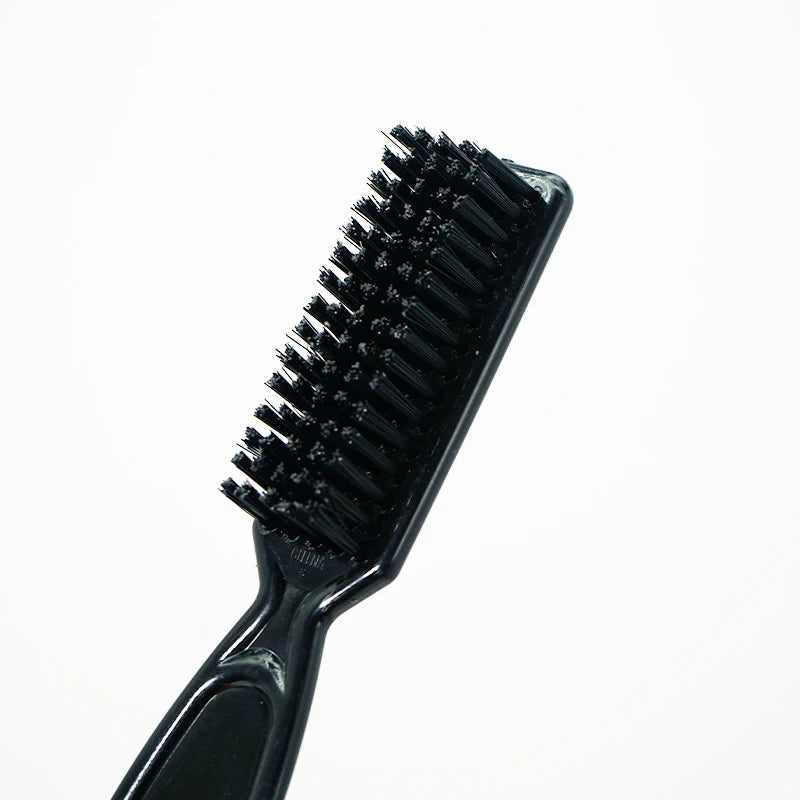 Black Small Beard Styling Brush Professional Shave Beard Brush Barber Vintage Oil Head Shape Carving Cleaning Brush Oasis Select