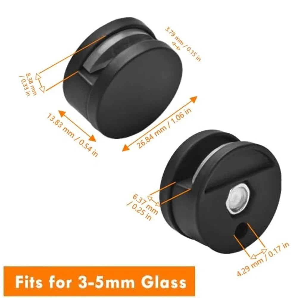 4pcs Mirror Holderszinc Alloy Clip Wall Hanging Fixing Kit Frameless Clips Mirror Mounting Clips For Bathroom Oasis Select