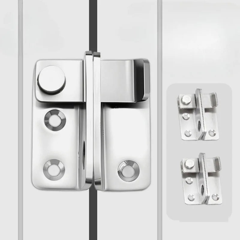 Stainless Steel Lock Latch Pet Cage Right Door Bolt Hasps Bathroom Security Anti Theft Deadbolt with Lock for Door Enhancement Oasis Select