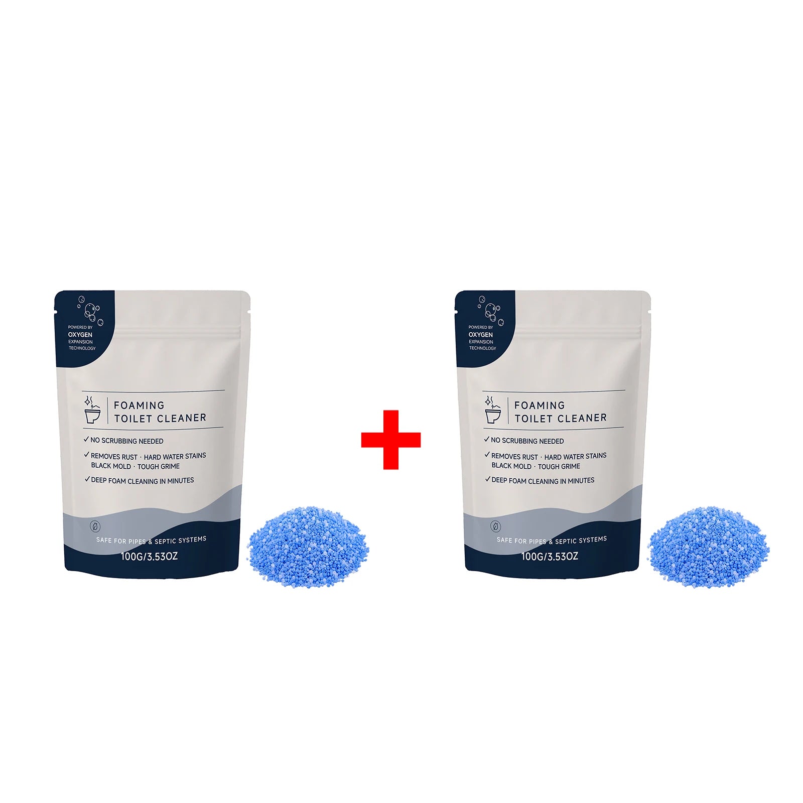 Toilet Cleaner Powder Dissolves Stubborn Stains and Grime Deodorizes Removes Odor Clean the Yellow Stains Toilet Descaler Oasis Select 200g