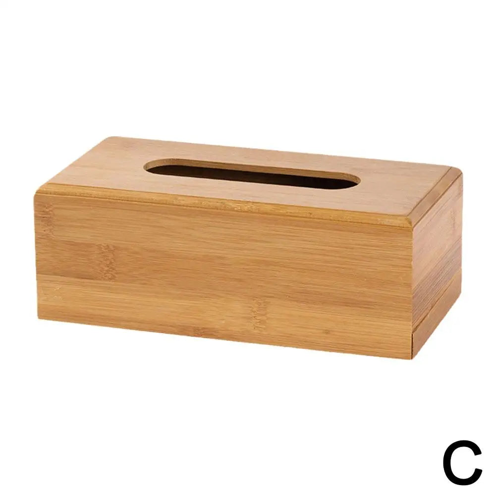 Bamboo Tissue Box Cover 23x12cm | Wooden Napkin Holder Tissue Box Cover Oasis Select 23x12x8cm