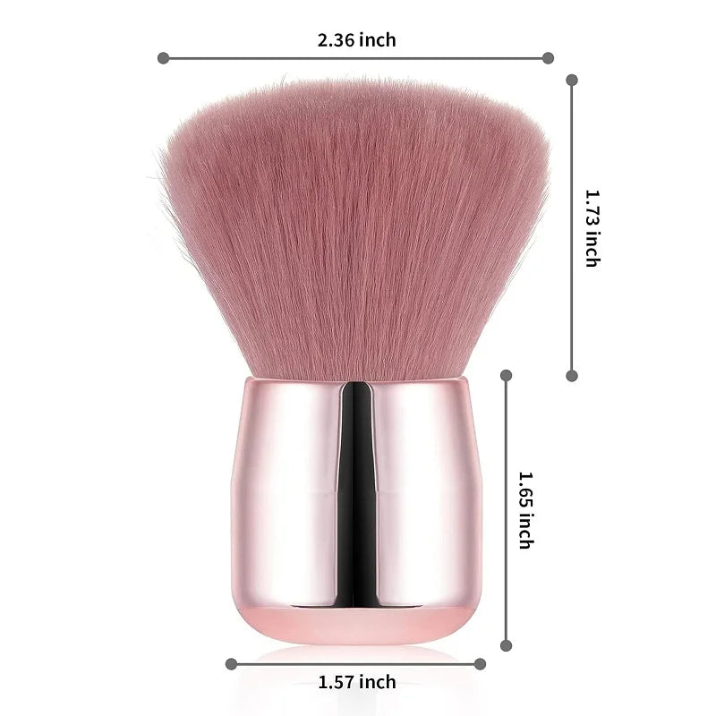 Round Nail Dust Brush Large-sized Remove Nail Dust Brushes Acrylic UV Gel Polish Powder Cleaning Tool Manicure Accessories Oasis Select