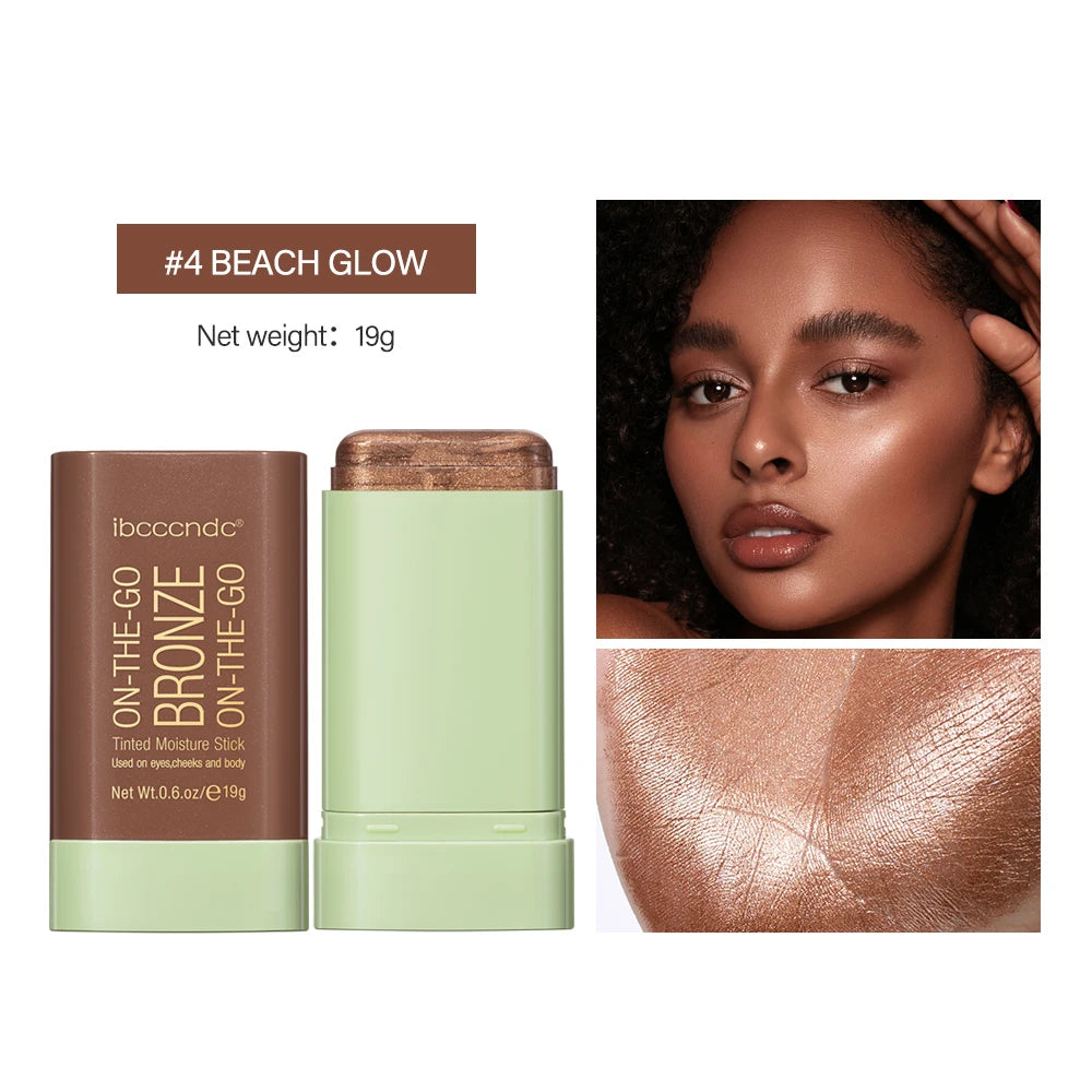Multi-function Blush Stick Face Makeup Waterproof Easy Color Rouge Blusher Cream Contour Rendering Brightening Contour Makeup Oasis Select 4
